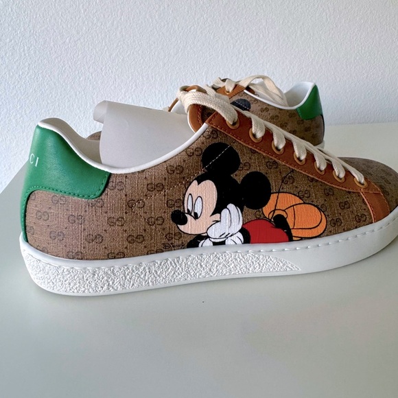 NIB Gucci x Disney Mickey Mouse Ace Sneakers, Women’s 38/8 - Picture 3 of 15